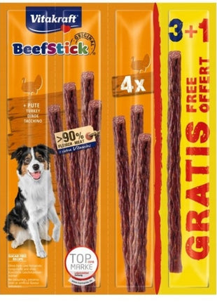 Vitakraft Dog Beef-Stick Original Indyk 3+1 GRATIS 4szt [89330]
