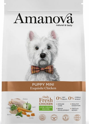 Amanova Dog Puppy Mini Exquisite Chicken - kurczak 2kg