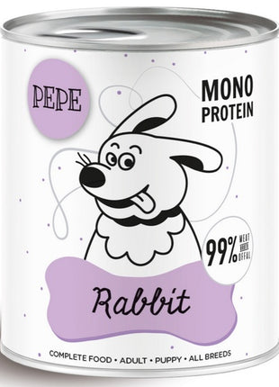 Paka Zwierzaka PEPE Rabbit (królik) puszka 800g