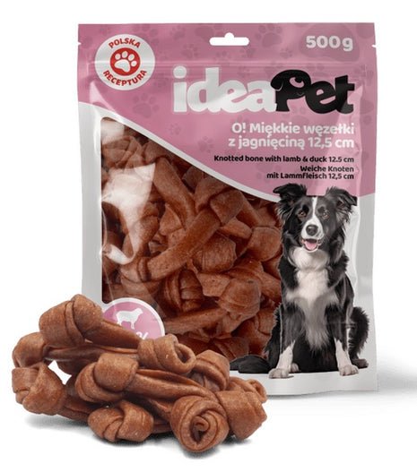 IdeaPet Miękkie węzełki z jagnieciną 12,5cm 500g