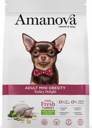 Amanova Dog Adult Mini Obesity Turkey Delight - indyk 2kg