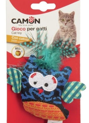 Camon Cat Toy Ptaszek z dzwonkiem i kocimiętką 10cm