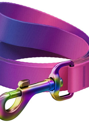 Collar WauDog Recycled Smycz nylonowa, gradient S 15mm/122cm fioletowy