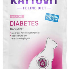 Kattovit Feline Diet Diabetes łosoś saszetka 85g