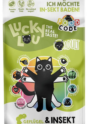 Lucky Lou Food Code Lifestage Adult Drób & Owady 340g