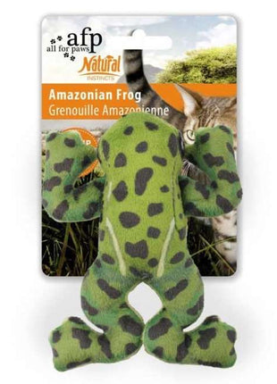 All for Paws Natural Instincts Amazonian Frog Katzenspielzeug