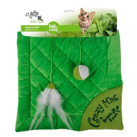 All for Paws Green Rush Crazy Cat Mat