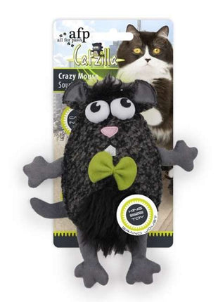 All for Paws Catzilla Crazy Mouse extra großes Katzenspielzeug
