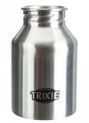Trixie Edelstahl-Flasche mit Trinknapf