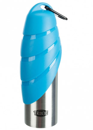Trixie Edelstahl-Flasche mit Trinknapf
