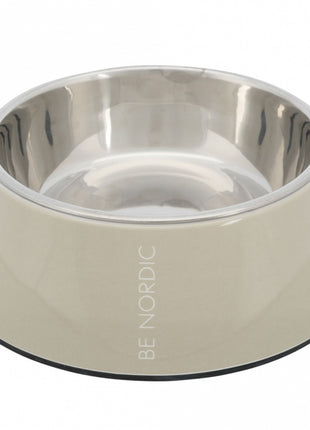 Trixie BE NORDIC Napf aus Melamin und Edelstahl - sand