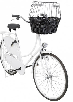 Trixie Fahrradkorb aus Weide mit Gitter