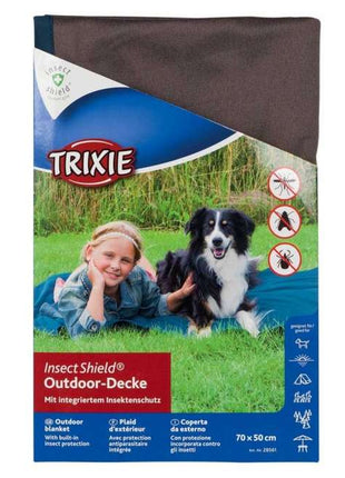 Trixie Insect Shield® Outdoor-Decke - Dunkelblau - 150 x 100 cm