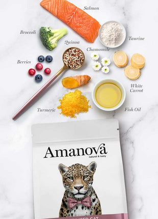 Amanova Cat Sterilised Salmon Deluxe - łosoś 300g