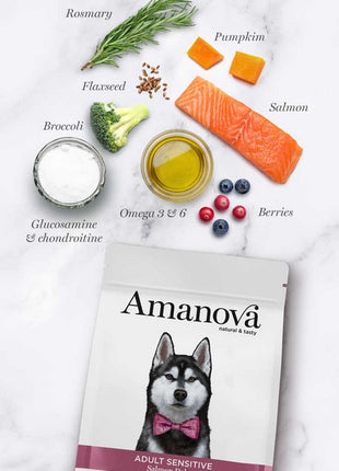 Amanova Dog Adult Sensitive Salmon Deluxe - łosoś 2kg
