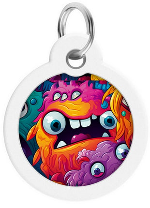 Collar WauDog Smart ID Zawieszka z QR-paszportem okrągła 3cm zębate potwory