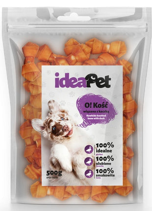 IdeaPet O! Kość wiązana z kaczką 500g