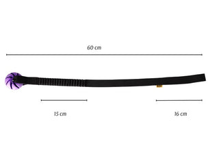 Dingo Zabawka dla psa - Szarpak Piłka z rączką bungee 6cm