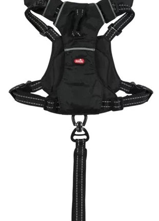 Zolux Szelki ze smyczą automatyczną Easyride S czarne