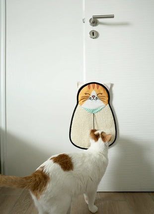 Zolux Chatouille Drapka do powieszenia kot z sizalu z zabawką 54cm