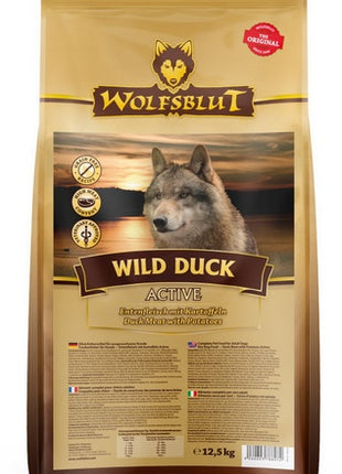 Wolfsblut Dog Wild Duck Active - kaczka i ziemniaki 12,5kg