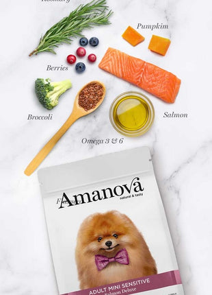 Amanova Dog Adult Mini Sensitive Salmon Deluxe - łosoś 2kg