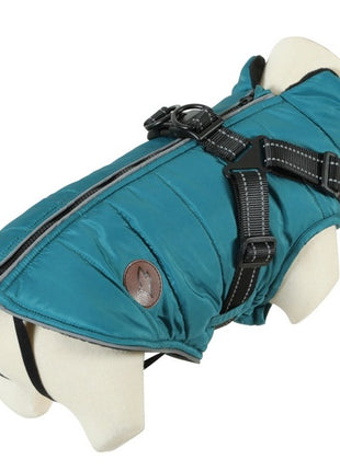 Zolux Kurtka puchowa z szelkami dla psa R.40 niebieska