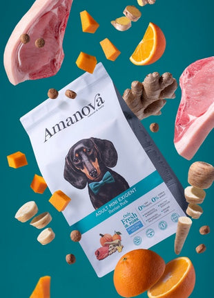 Amanova Dog Adult Mini Exigent Iberian Pork - wieprzowina 7kg