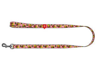 Collar WauDog Nylon Smycz nylonowa S 15mm/200cm, wzór AWOKADO NA RÓŻU