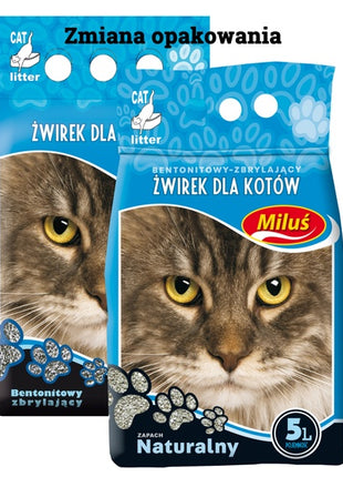 Miluś Standard żwir zbrylający bentonitowy 5L