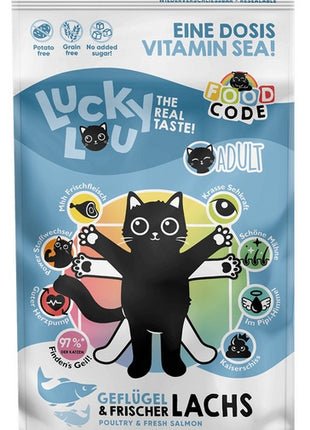 Lucky Lou Food Code Lifestage Adult Drób & Łosoś 750g