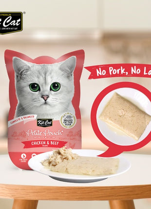 Kit Cat Petite Pouch Tuna Chicken & Beef saszetka 70g