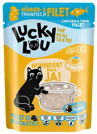 Lucky Lou Extrafood Kurczak i tuńczyk w bulionie saszetka 70g