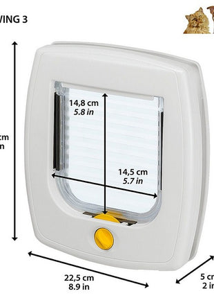 Ferplast Swing 3 Drzwiczki szare [72102021]