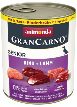 Animonda GranCarno Original Senior Rind Lamm Wołowina + Jagnięcina puszka 800g