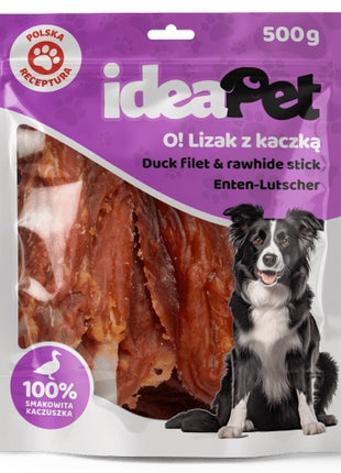 IdeaPet Lizak z kaczką 500g