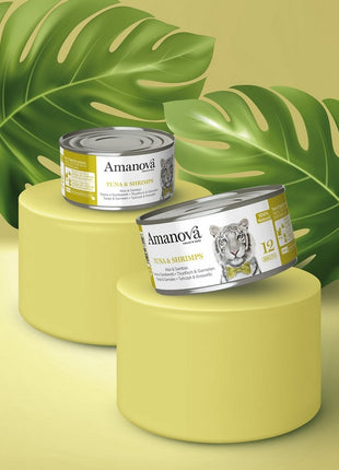 Amanova Cat Tuna & Shrimps - tuńczyk i krewetki w bulionie puszka 70g [12]