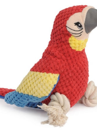 Camon Dog Toy Pluszowa papuga ze sznurem i piszczałką