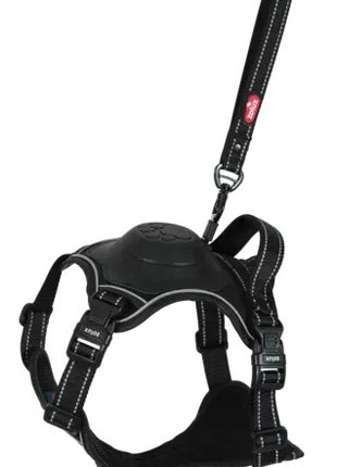 Zolux Szelki ze smyczą automatyczną Easyride M czarne