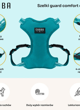 CHABA Szelki Guard Comfort Classic M morskie