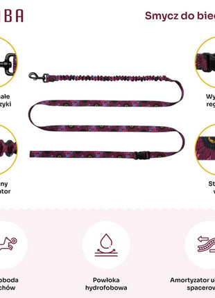 CHABA Smycz z amortyzatorem do biegania Story III L 25mm/280cm Lakota