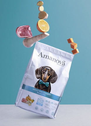 Amanova Dog Adult Mini Exigent Iberian Pork - wieprzowina 800g