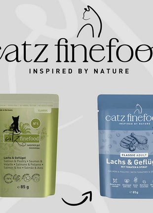 Catz Finefood Classic Łosoś i drób (N.05) saszetka 85g
