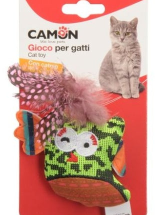 Camon Cat Toy Ptaszek z dzwonkiem i kocimiętką 10cm