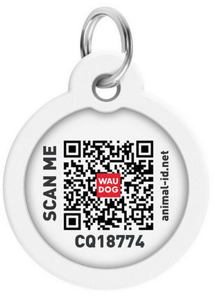 Collar WauDog Smart ID Zawieszka z QR-paszportem okrągła 3cm superman bohater