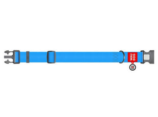 Collar Waterproof Obroża wodoodporna z QR-paszportem, plastikowy fastex, XXL 35mm/46-70cm niebieska