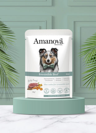 Amanova Dog Adult Irresistible Beef - wołowina saszetka 300g [P02]