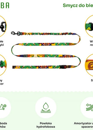 CHABA Smycz z amortyzatorem do biegania Story III M 25mm/280cm Jumbo