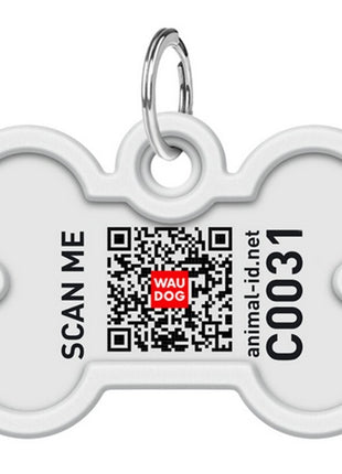 Collar WauDog Smart ID Zawieszka z QR-paszportem kość 4x3cm NASA21