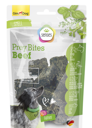 GimDog Senses Prey Bites Rind mit italienischen Kräutern 100 g